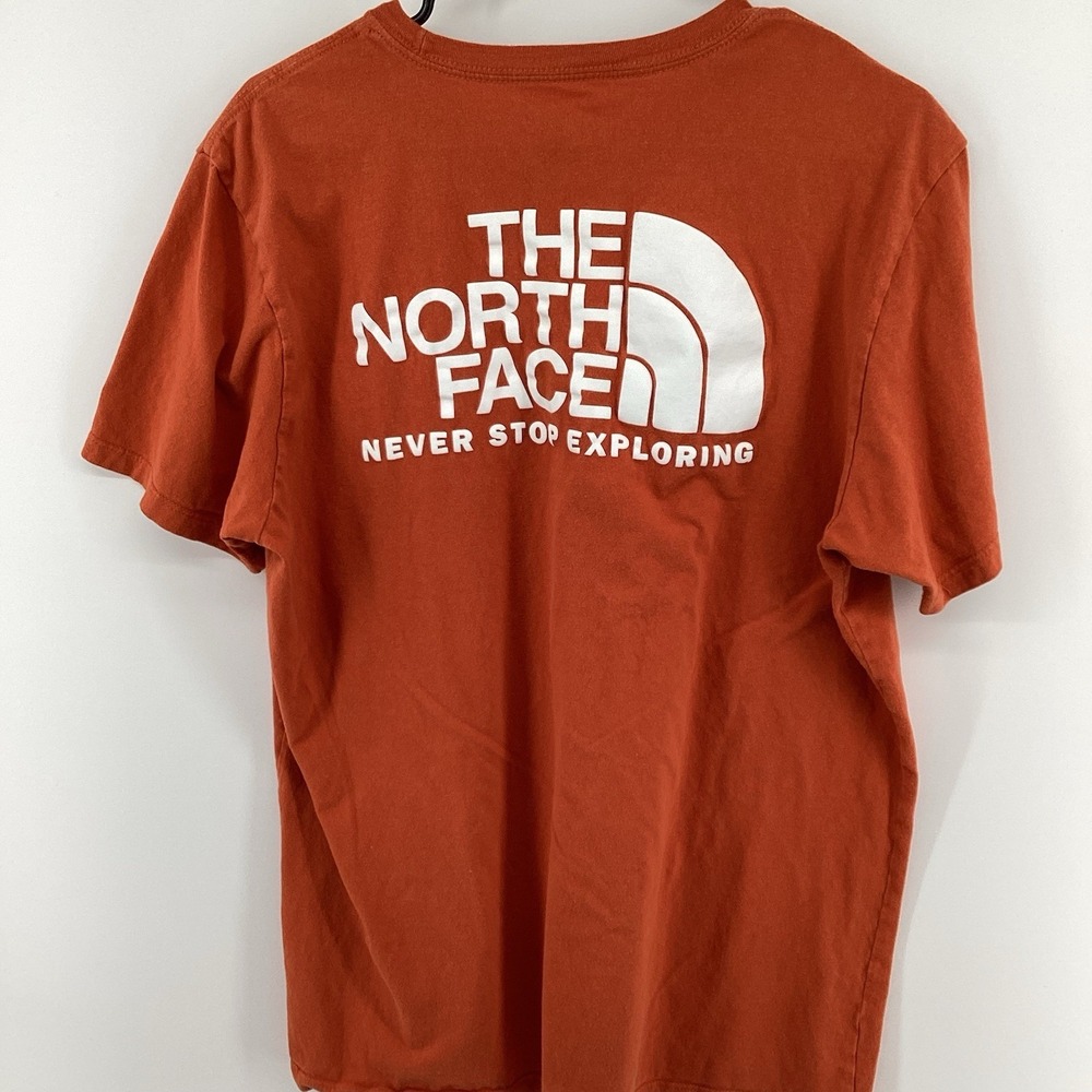 Mens The North Face Short‎ Sleeve Tshirt- Orange- Large - Picture 3 of 6
